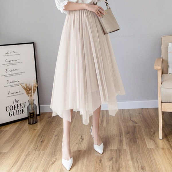 Novi model plisirane suknje od baršuna i tila