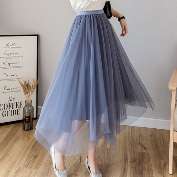 Novi model plisirane suknje od baršuna i tila