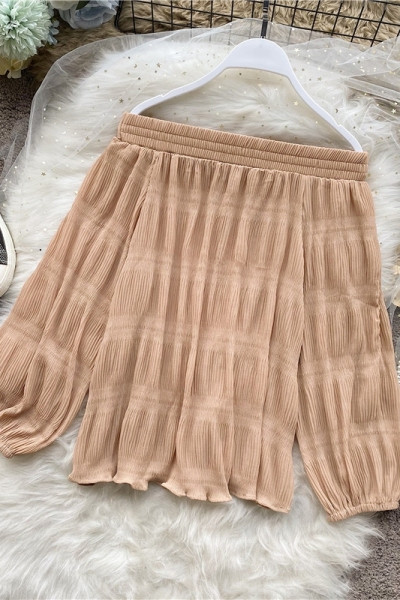 Modern női blúz széles modell, leesett ujjakkal