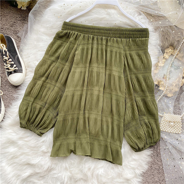 Modern női blúz széles modell, leesett ujjakkal