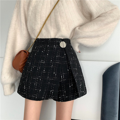 Μοντέρνα γυναικεία φούστα - παντελόνι με ψηή μέση