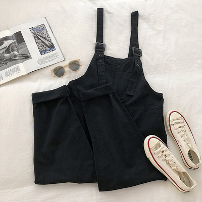 Γυναικεία casual ολόσωμη φόρμα φαρδύ μοντέλο με τιράντακια