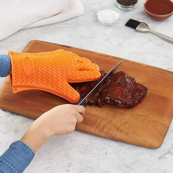 Термоустойчиви силиконови кухненски ръкавици 