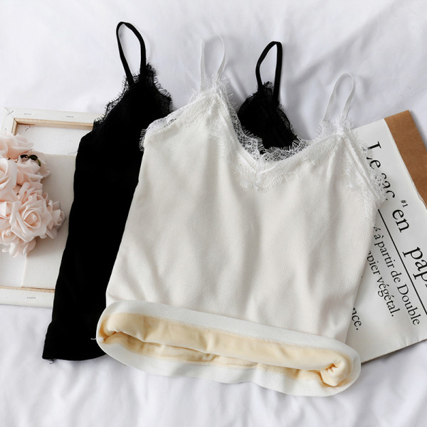 Bársony béléssel ellátott, kordbársony dzsörzéből készült női felső