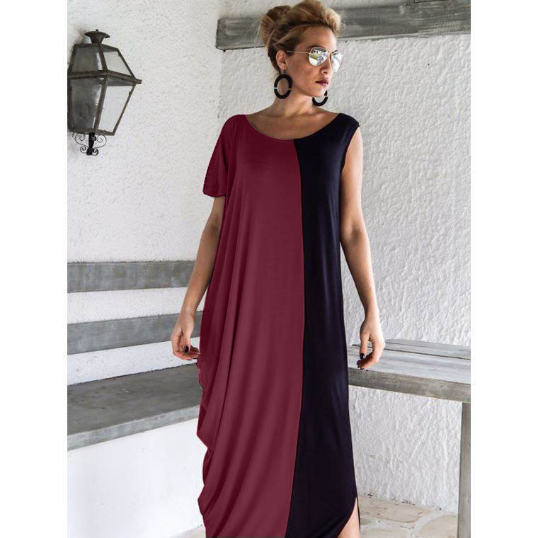 Дълга ефирна дамска рокля в свободен стил